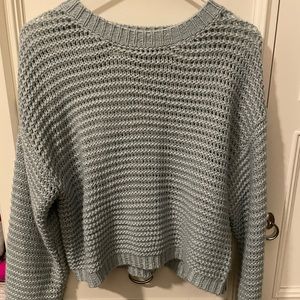 Light blue cropped sweater
